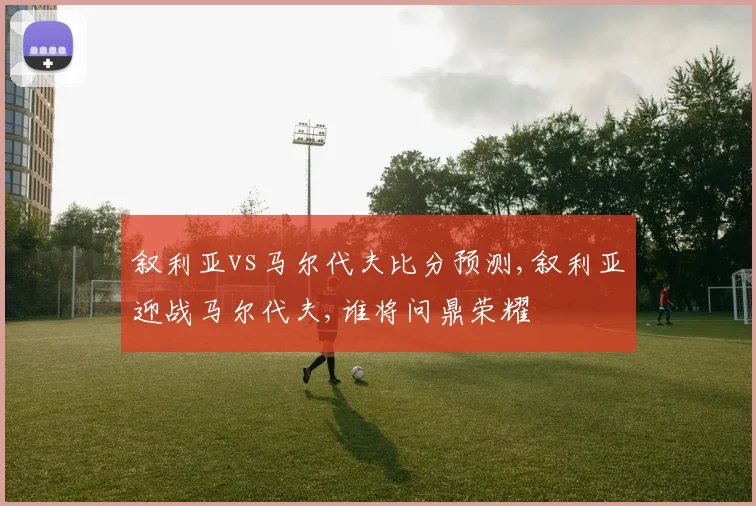 叙利亚vs马尔代夫比分预测,叙利亚迎战马尔代夫,谁将问鼎荣耀